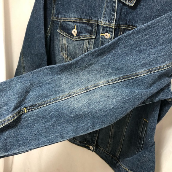 Just Fab Dark Wash Jean Jacket 2X - Picture 4 of 10